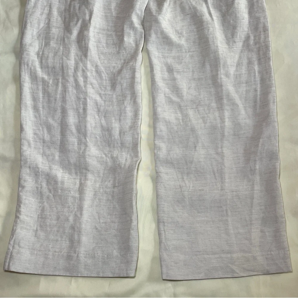 Aritzia- The Effortless Pant CruiseLinen Natural Ecru Size 12 Wide Leg Summer